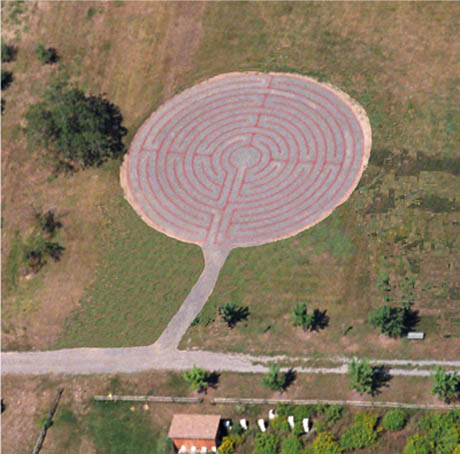 Ariel view of Labyrinth